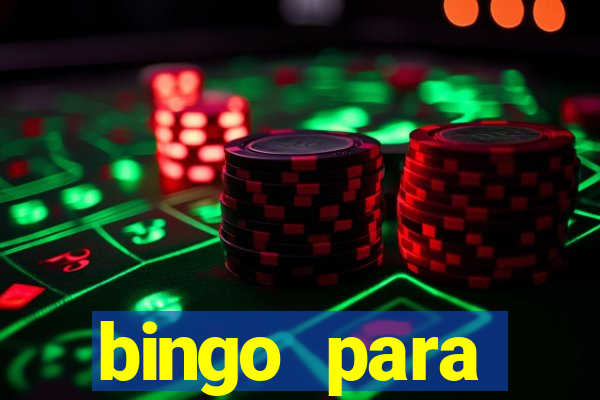 bingo para despedida de solteira para imprimir